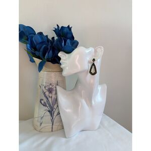 Blue Droplet  Rhinestone Bohemian Earrings NWT